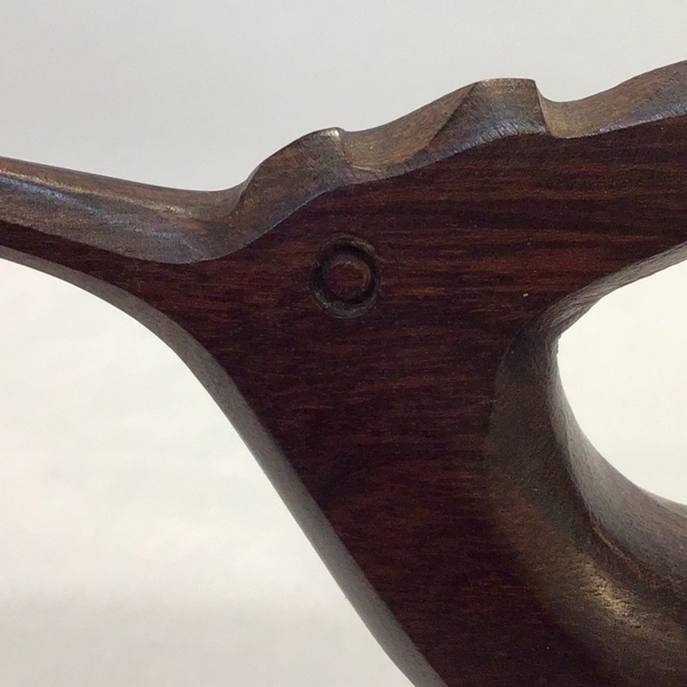 Carved wood road runner bird decoration - Picture 7 of 8